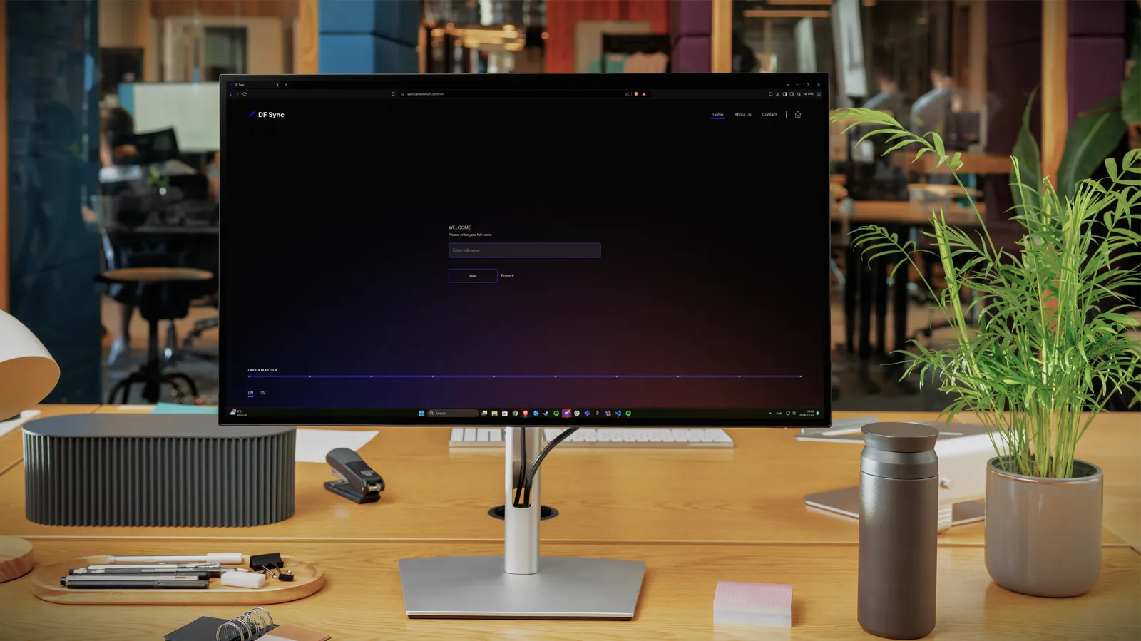 Screenshot of the Digital Fans — Sync project